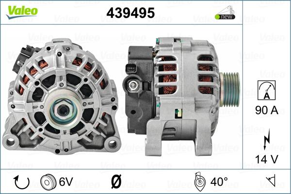 Valeo 439495 - Генератор autospares.lv