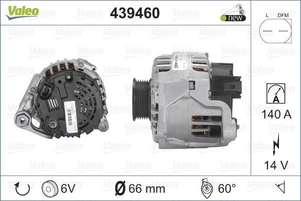 Valeo 439460 - Генератор autospares.lv