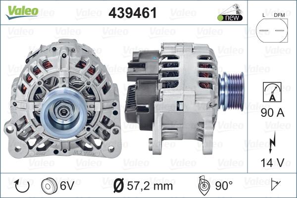 Valeo 439461 - Генератор autospares.lv