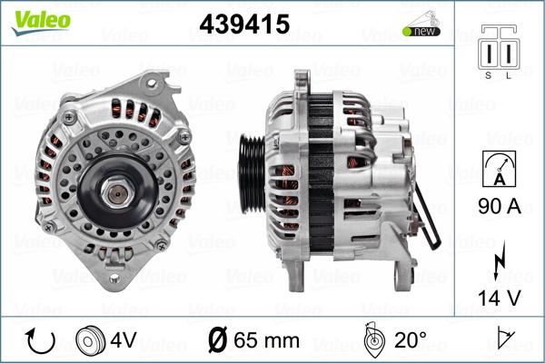 Valeo 439415 - Генератор autospares.lv