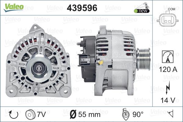 Valeo 439596 - Генератор autospares.lv