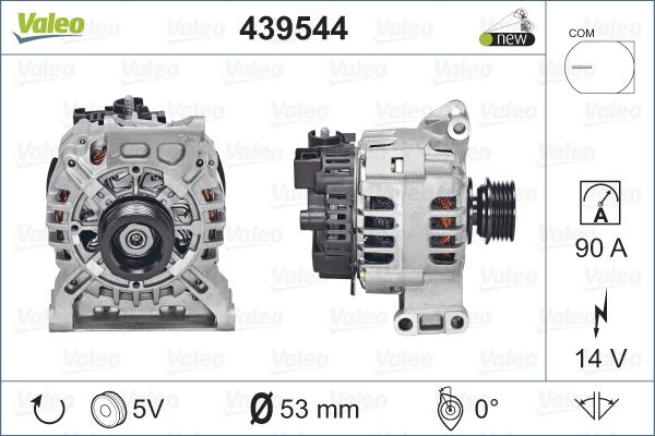 Valeo 439544 - Генератор autospares.lv