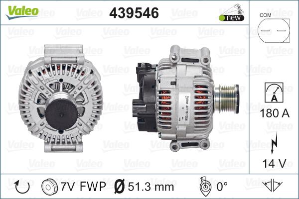 Valeo 439546 - Генератор autospares.lv