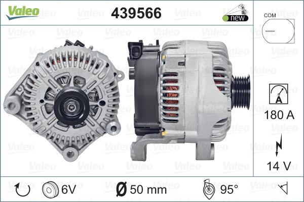 Valeo 439566 - Генератор autospares.lv