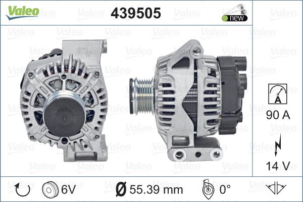 Valeo 439505 - Генератор autospares.lv