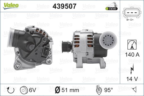 Valeo 439507 - Генератор autospares.lv