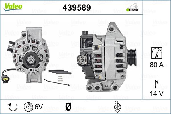 Valeo 439589 - Генератор autospares.lv