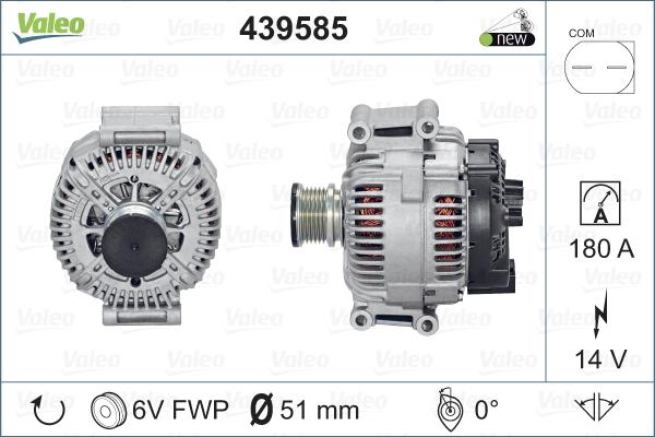 Valeo 439585 - Генератор autospares.lv