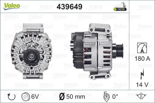 Valeo 439649 - Генератор autospares.lv