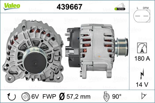 Valeo 439667 - Генератор autospares.lv