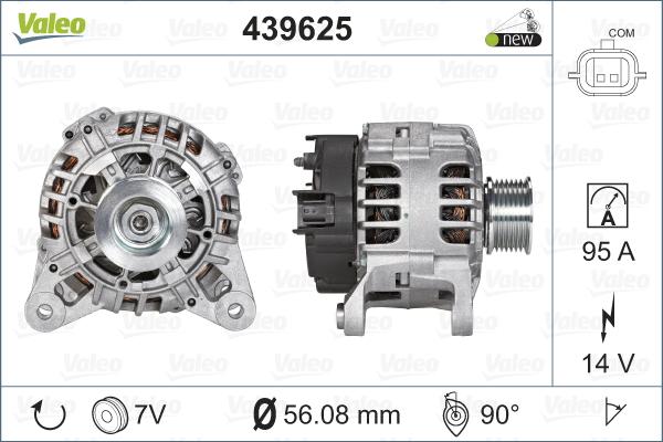 Valeo 439625 - Генератор autospares.lv