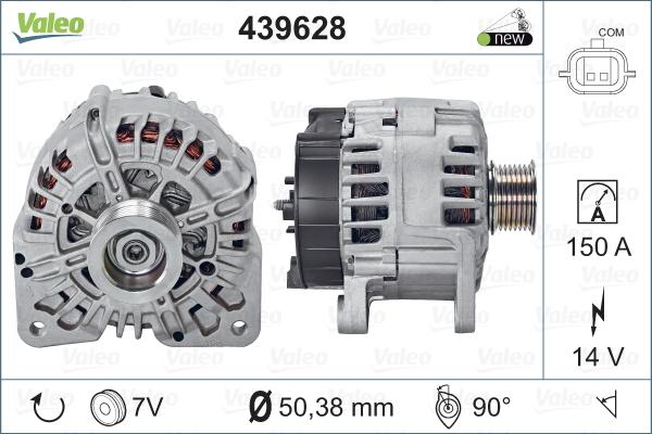 Valeo 439628 - Генератор autospares.lv