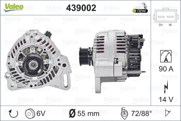 Valeo 439002 - Генератор autospares.lv