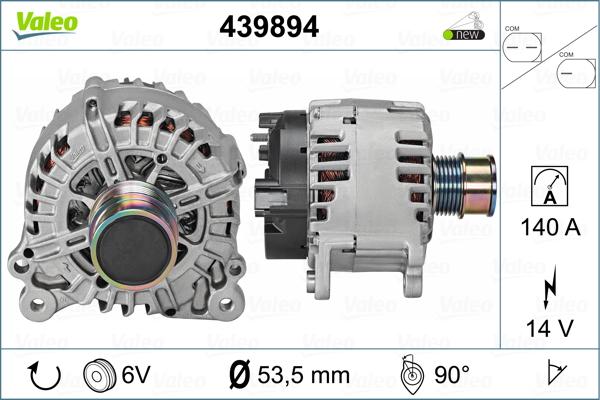 Valeo 439894 - Генератор autospares.lv