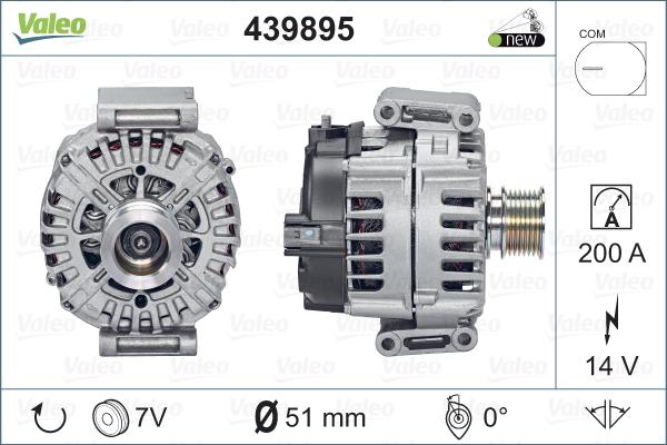 Valeo 439895 - Генератор autospares.lv