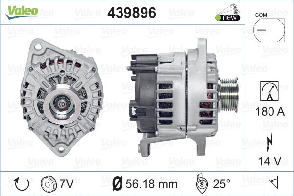 Valeo 439896 - Генератор autospares.lv