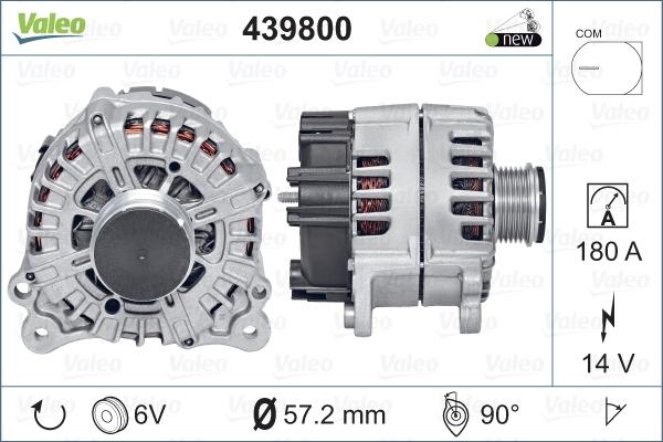 Valeo 439800 - Генератор autospares.lv