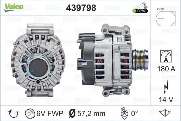 Valeo 439798 - Генератор autospares.lv