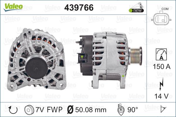 Valeo 439766 - Генератор autospares.lv