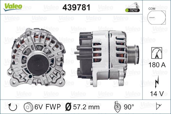 Valeo 439781 - Генератор autospares.lv