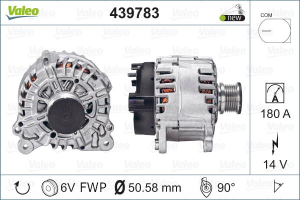 Valeo 439783 - Генератор autospares.lv