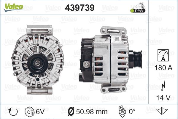 Valeo 439739 - Генератор autospares.lv