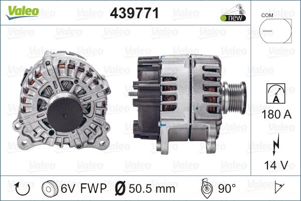 Valeo 439771 - Генератор autospares.lv