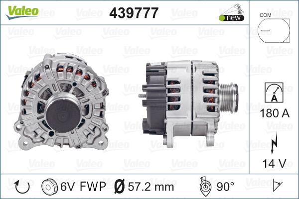 Valeo 439777 - Генератор autospares.lv