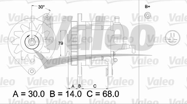 Valeo 436498 - Генератор autospares.lv