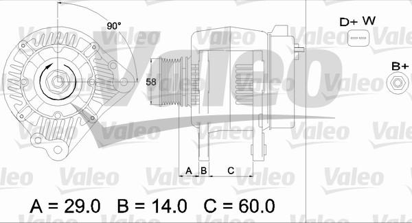 Valeo 436445 - Генератор autospares.lv