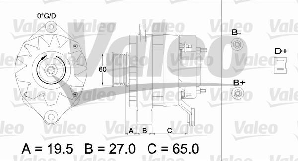 Valeo 436454 - Генератор autospares.lv