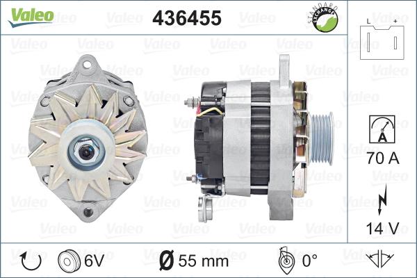 Valeo 436455 - Генератор autospares.lv