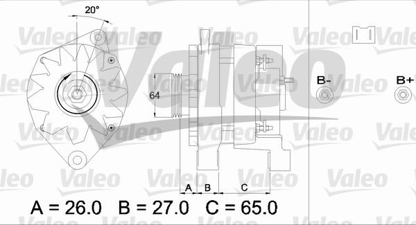 Valeo 436461 - Генератор autospares.lv