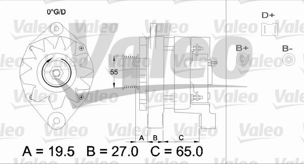 Valeo 436462 - Генератор autospares.lv