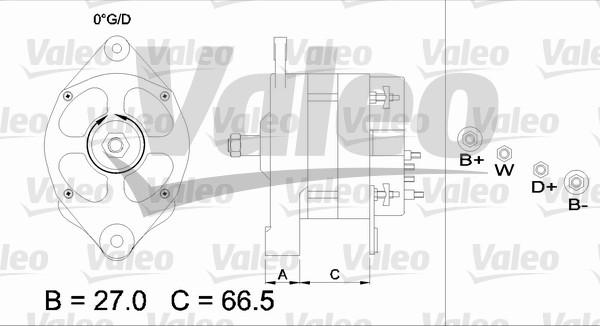 Valeo 436434 - Генератор autospares.lv