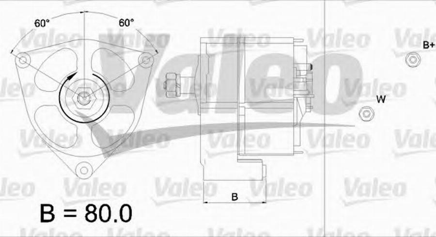 Valeo 436428 - Генератор autospares.lv