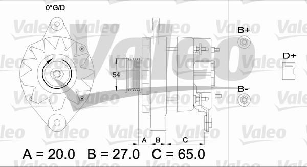 Valeo 436473 - Генератор autospares.lv