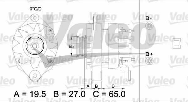 Valeo 436594 - Генератор autospares.lv