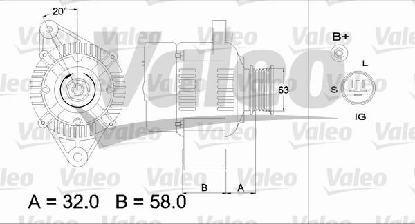 Valeo 436541 - Генератор autospares.lv