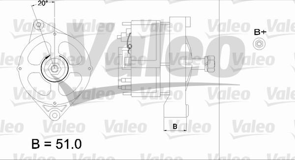 Valeo 436567 - Генератор autospares.lv