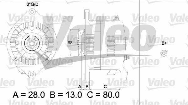 Valeo 436509 - Генератор autospares.lv