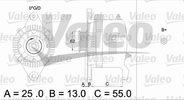 Valeo 436503 - Генератор autospares.lv