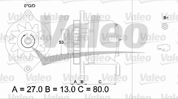 Valeo 436507 - Генератор autospares.lv