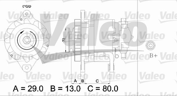 Valeo 436510 - Генератор autospares.lv