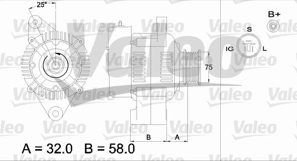 Valeo 436517 - Генератор autospares.lv