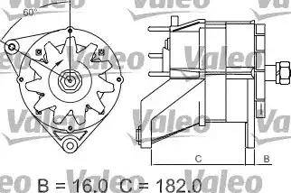 Valeo 436588 - Генератор autospares.lv