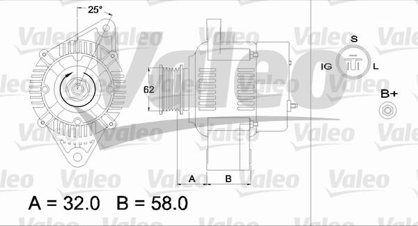 Valeo 436536 - Генератор autospares.lv