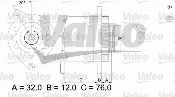 Valeo 436526 - Генератор autospares.lv