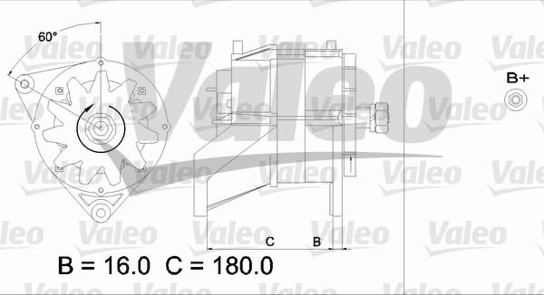 Valeo 436570 - Генератор autospares.lv