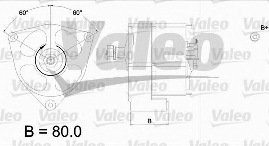 Valeo 436571 - Генератор autospares.lv